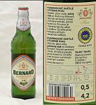 Bernard Kvasnicove pivo 10°,  lahev a etiketa