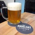 Andelsky pivovar - Andelska 11°,  pullitr piva Andelsky pivovar - Andelska 11°
