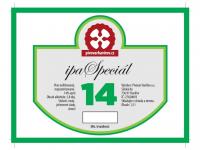 PHM - IPA special 14°,  etiketa