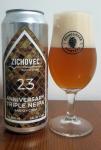 Zichovecky pivovar - Annniversary Triple NEIPA 23°, Triple NEIPA plechovka a sklenice