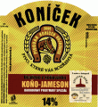 Konicek - Kono-Jameson 14%, Barikovany polotmavy special etiketa