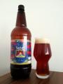 Tibet Red ALE, svrchne kvasene silne pivo typu RED ALE PET lahev a sklenice