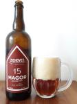 Zichovecky pivovar - Magor 15°,  lahev a sklenice