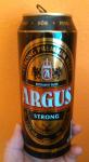 Argus Strong, svetle specialni pivo prodavane pouze v plechovce, vyrabene pro retezec Lidl (pivovar neuveden) plechovka piva Argus Strong