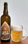 Zichovecky pivovar - Like a Vir - Gin 12°, Gose s bylinkami a koriandrem lahev a sklenice