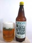 Svatokopecke pivo - Ginger - svetly lezak zazvorovy, svetly lezak se zazvorem PET lahev a sklenice