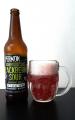 Permon - Blackberry Sour 8°, Ochuceny sour Ale ostruzinovy Lahev a sklenice