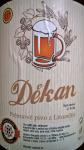 U sv. Stepana  - Dekan 11°,  pivo Dekan - etiketa