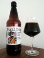 HoppyDog - BullDog, Oak Aged Porter - nakurovane svestkove pivo PET lahev a sklenice