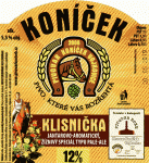Konicek - Klisnicka 12%, Jantarovo-aromaticky, ziznivy special typu PALE-ALE etiketa
