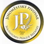 logo znacky piva Jihomestsky tacek piva Jihomestan / Jihomestsky pivovar