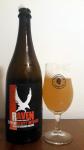 Raven - Strawberry Weisse 9°, Berliner Weisse ochuceny lahev a sklenice