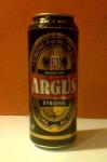 Argus Strong, svetle specialni pivo prodavane pouze v plechovce, vyrabene pro retezec Lidl (pivovar neuveden) Plechovka piva Argus Strong