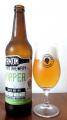 Permon - Hopper Citra 15°, Single Hop IPA lahev a sklenice