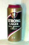 Tesco Strong Lager,  Plechovka piva Tesco Strong Lager